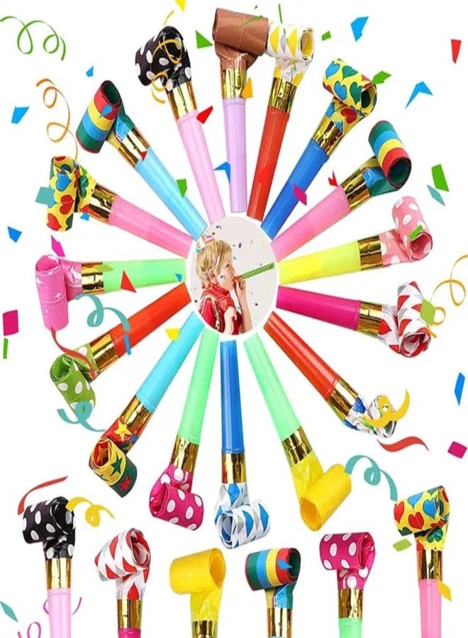 VTL Birthday Party Whistles for Kids & Adults | Colorful Blowout Noise Makers | Party Favors for Birthday, Celebration & Events | Pack of 20 - Image 1